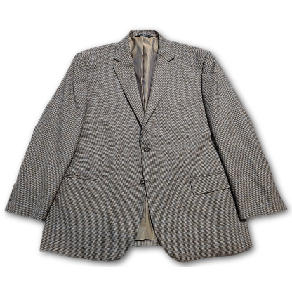 Jos. A Bank Mens Blazer Tan 46S Executive Traditional Fit Woven Suit Jacket 46